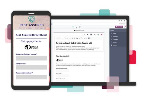 Direct Debit Onlinesetup Backend